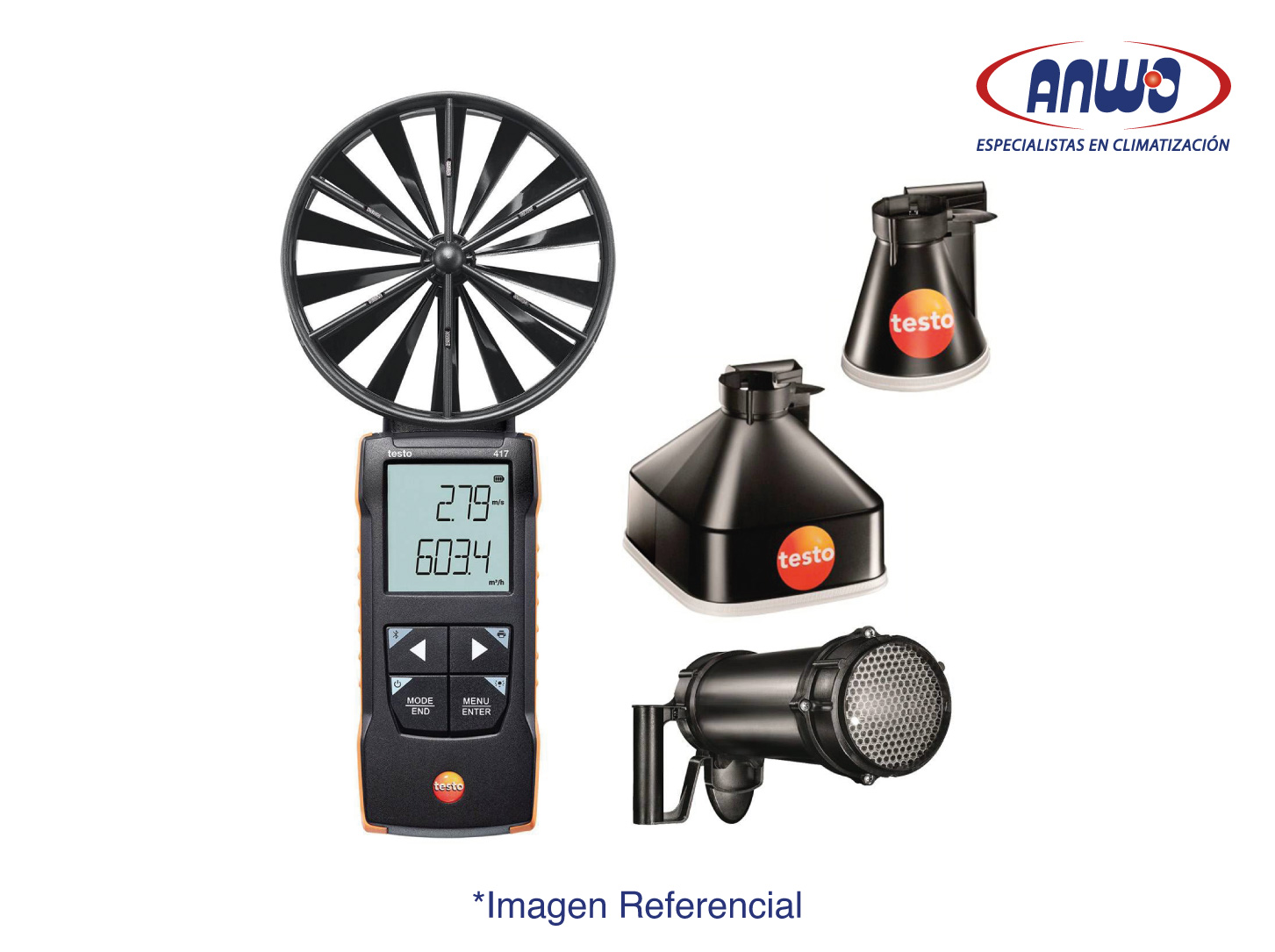 ANEMOMETRO MOLINETE TESTO 417 KIT 2 CON CONEXIÓN APP